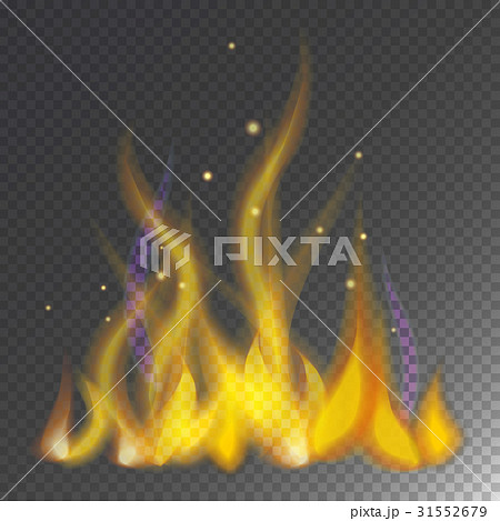 Fire flame hot burn vector icon warm danger and Fire flame hot burn vector icon warm danger and 31552679