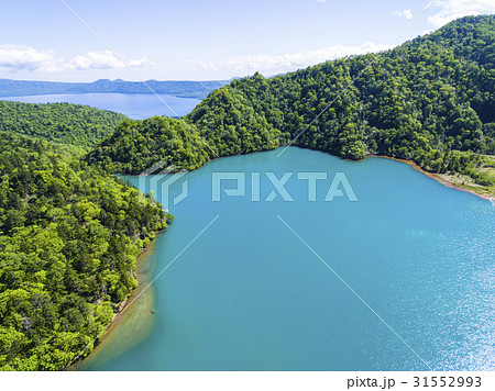 オコタンペ湖 空撮 31552993