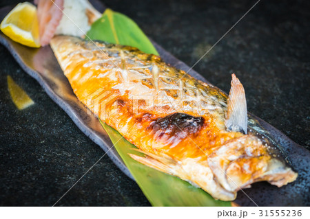 Grilled saba fish Grilled saba fish 31555236