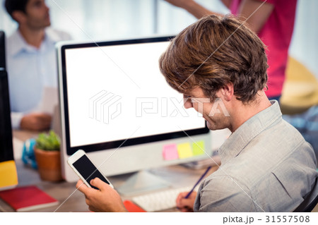 Man using mobile phone 31557508