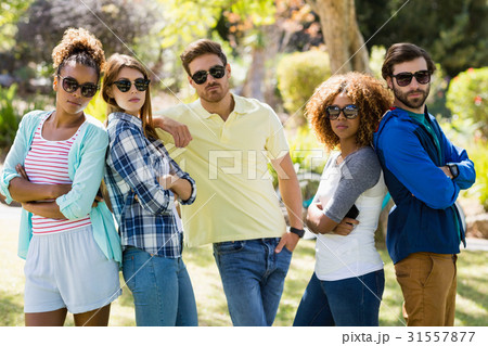 Group of friends posing together 31557877