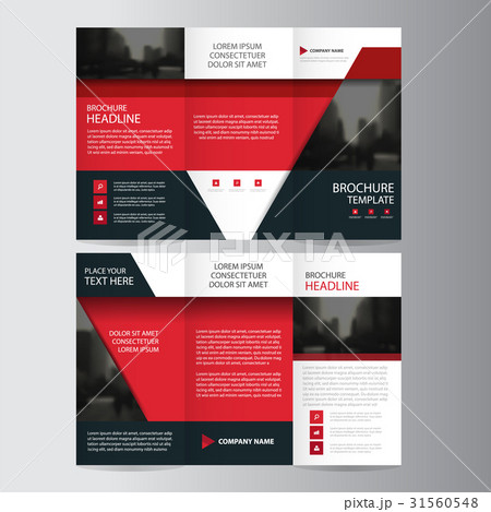 Red label roll up business brochure flyer Red label roll up business brochure flyer 31560548