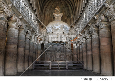 インド／アジャンター石窟寺院／第26窟 31569511