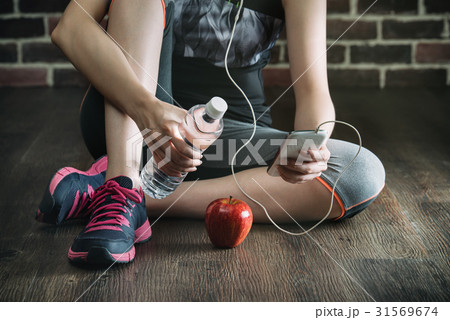take rest listening to music eating apple take rest listening to music eating apple 31569674