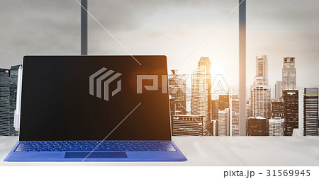 Work place with panoramic view 31569945