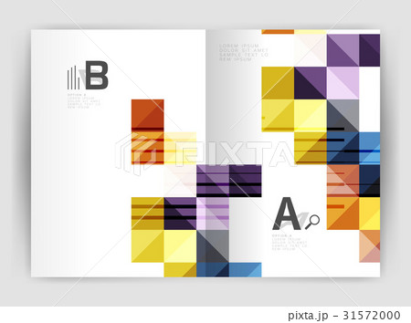 Vector square leaflet, business a4 print template 31572000