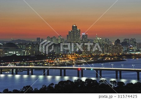 西江大橋 ソウル 夜景 31574425