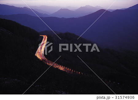 江原道 道路 夜景 31574936