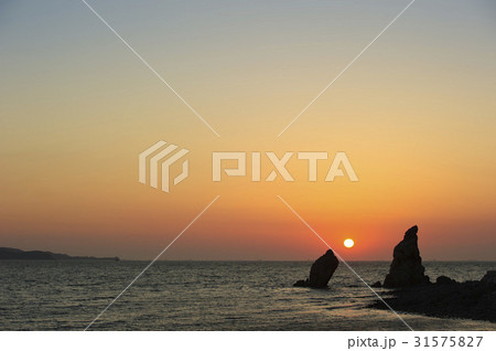 大阜島 海 水平線 31575827