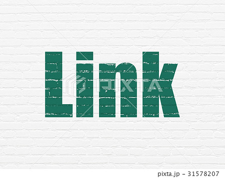 Web design concept: Link on wall background Web design concept: Link on wall background 31578207