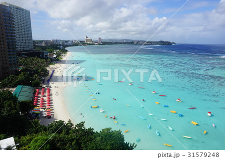 グアム タモン湾の写真素材
