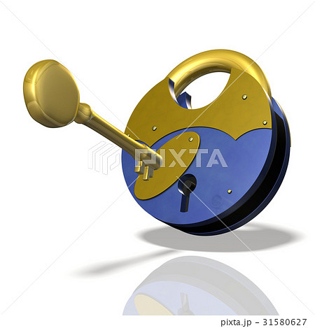 開錠を表すアブストラクト3DCGイラスト 31580627