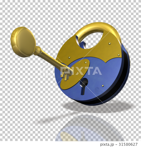 開錠を表すアブストラクト3DCGイラスト 31580627
