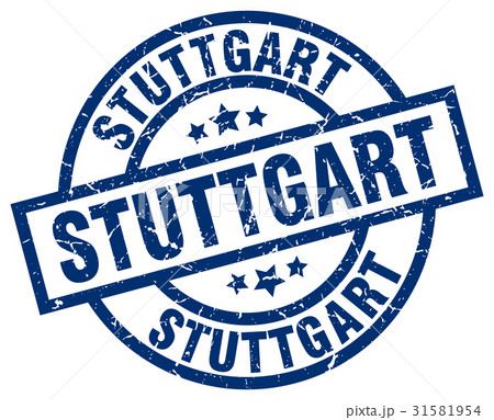 Stuttgart blue round grunge stamp Stuttgart blue round grunge stamp 31581954