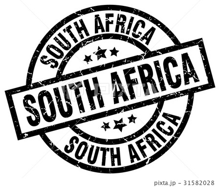 South Africa black round grunge stamp South Africa black round grunge stamp 31582028