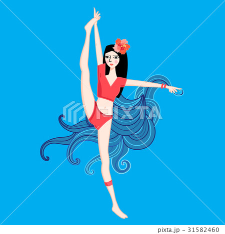 Bright illustration gymnast Bright illustration gymnast 31582460