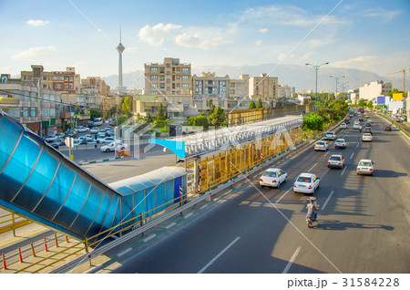 Tehran busy road, Iran 31584228