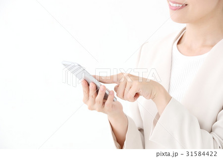 スマートフォン・ビジネスウーマン 31584422