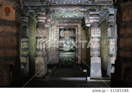 インド/アジャンター石窟寺院/第1窟 インド/アジャンター石窟寺院/第1窟 31585286