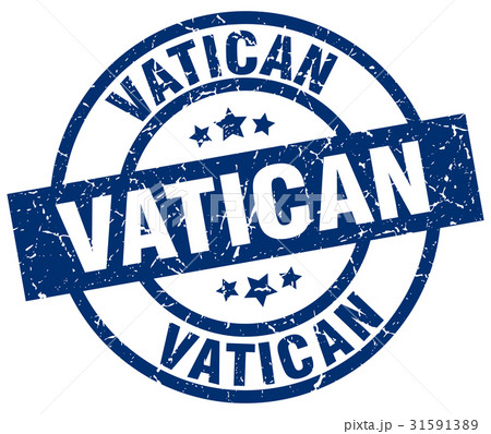 Vatican blue round grunge stamp Vatican blue round grunge stamp 31591389