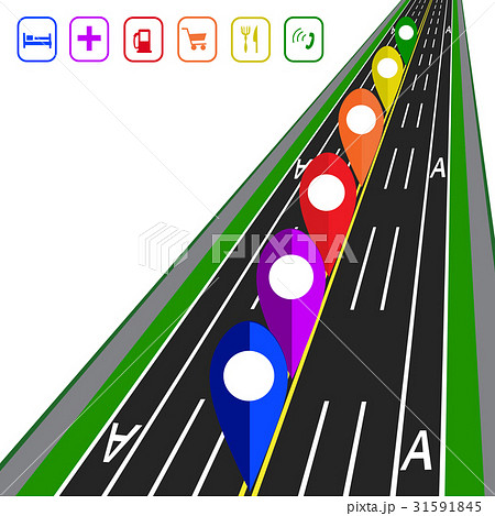 Road infographics. GPS navigator. Direct road Road infographics. GPS navigator. Direct road 31591845