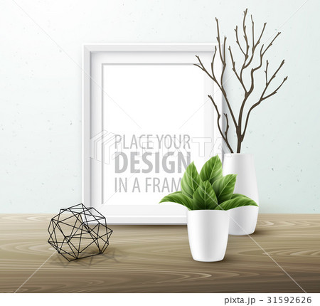 Mock up frame Wall of the interior background 31592626
