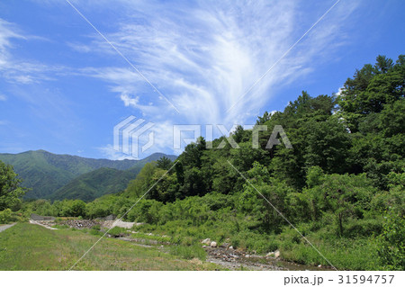 安曇野　北アルプス山麓の空 31594757