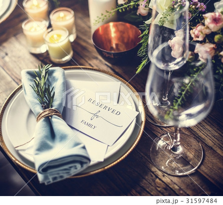 Reserved service elegance luxury party 31597484