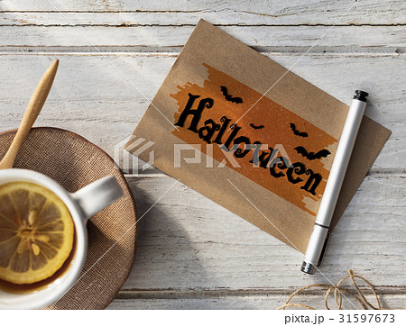 Halloween Trick Treat Spooky Creepy Pumpkin Concept 31597673