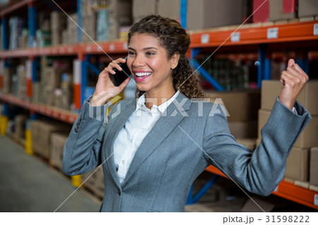 Business woman calling with someone Business woman calling with someone 31598222