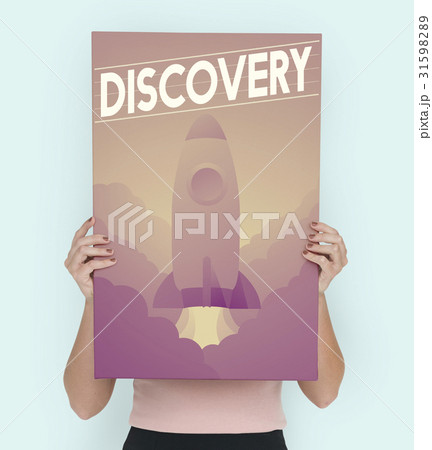 People holding aspiration word quote banner board 31598289