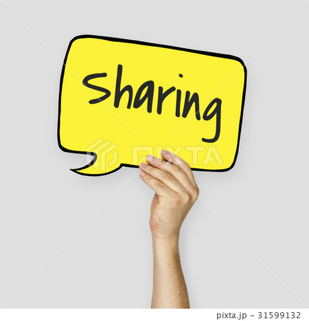 Hand holding network graphic overlay chat box billboard Hand holding network graphic overlay chat box billboard 31599132