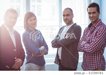Confident business people with arms crossed 31599781