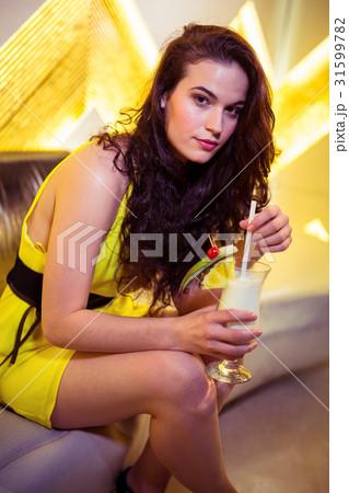 Portrait of pretty woman in nightclub 31599782