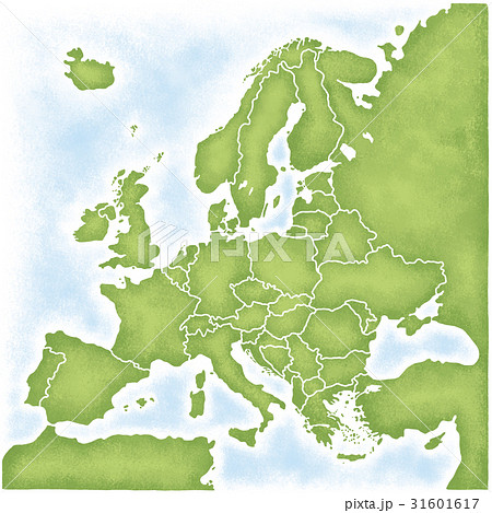 ヨーロッパの地図のイラスト素材
