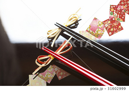 箸と箸置き 31602999