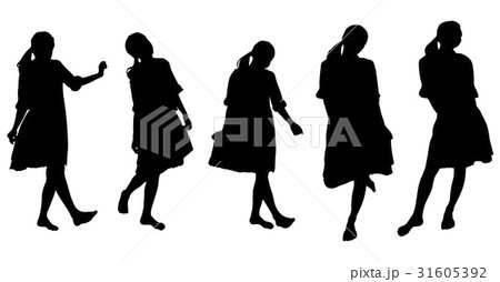 女性シルエット 31605392