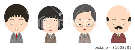 ビジネスマンセット 黙祷 ビジネスマンセット 黙祷 31608205