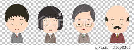 ビジネスマンセット 黙祷 ビジネスマンセット 黙祷 31608205