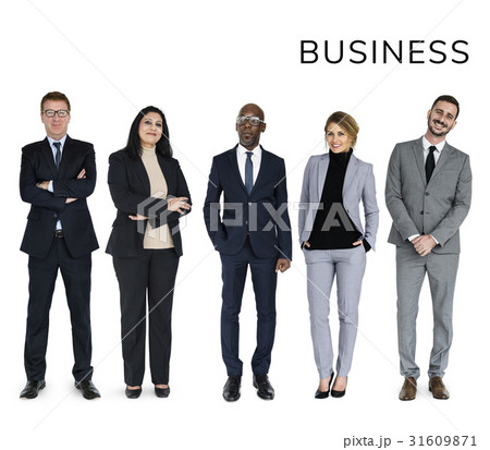Diverse Business People Set Gesture Studio Isolated Diverse Business People Set Gesture Studio Isolated 31609871