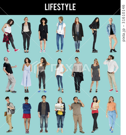 Diversity People Together Mixed Set Studio Isolated Diversity People Together Mixed Set Studio Isolated 31610146