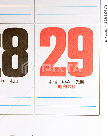 日本の休日　昭和の日 31613475