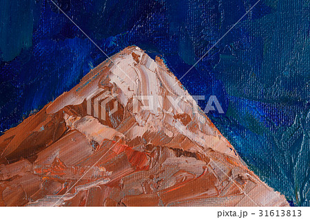 Mountain landscape with oil paints 31613813