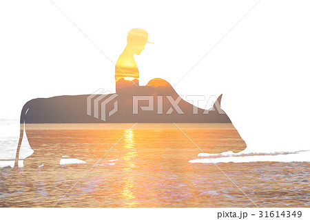 Double exposure Bring the cow to the gym at Samila 31614349