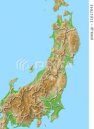 東北 北陸 関東のイラスト素材