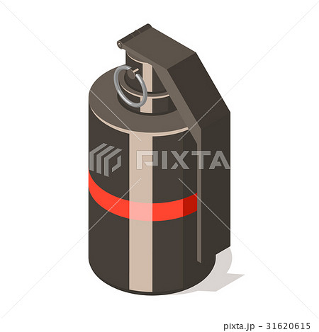 Hand grenade icon isolated on white background. 31620615