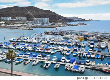 Marina in Puerto Rico de Gran Canaria. Marina in Puerto Rico de Gran Canaria. 31621556