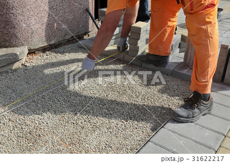 Construction site, brick paver 31622217