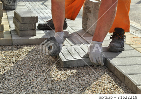 Construction site, brick paver 31622219