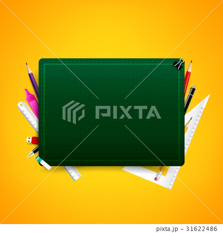 Blank green cutting board with color pencil Blank green cutting board with color pencil 31622486